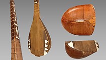 Saz, Wood, inlaid with bone, Turkish or Syrian
